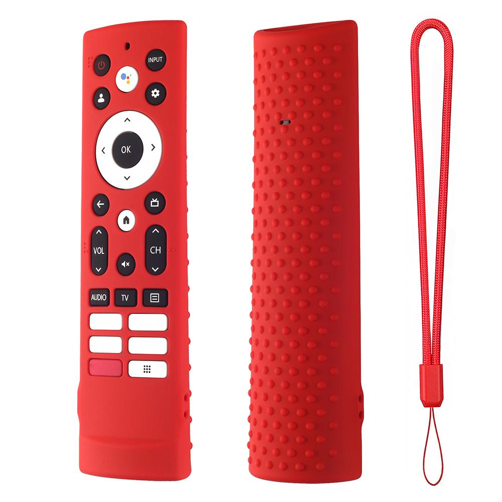 Силиконовый противоскользящий чехол для пульта дистанционного управления с отстегивающимся ремешком для телевизора Hisense Voice Remote ERF3V90H