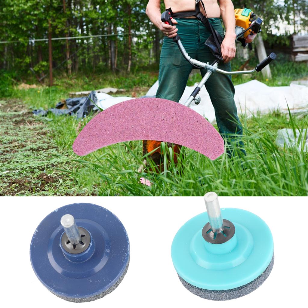 3 шт./компл. универсальный точилка для лезвий газонокосилки триммера шлифовальный точильный камень инструмент для сада