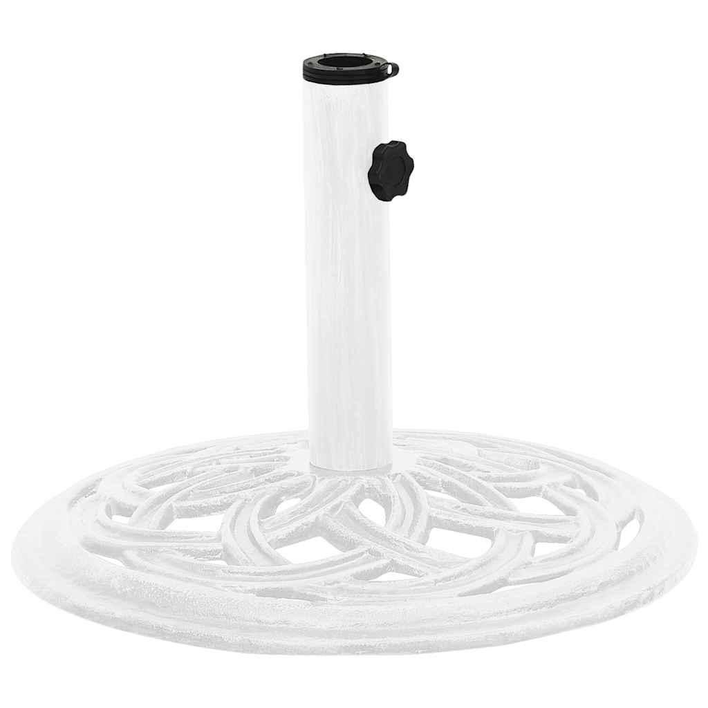 Vidaxl Podstawa Pod Parasol, Biała, 44X44X31 Cm, Żeliwo