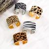 Европейско-американский стиль, браслеты с леопардовым принтом, дизайн меньшинства, преувеличенный браслет, женский