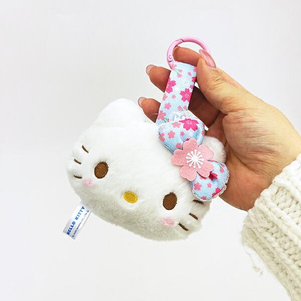 Sanrio Хелло Китти Сакура Кимоно Лицевая бирка Талисман Черный