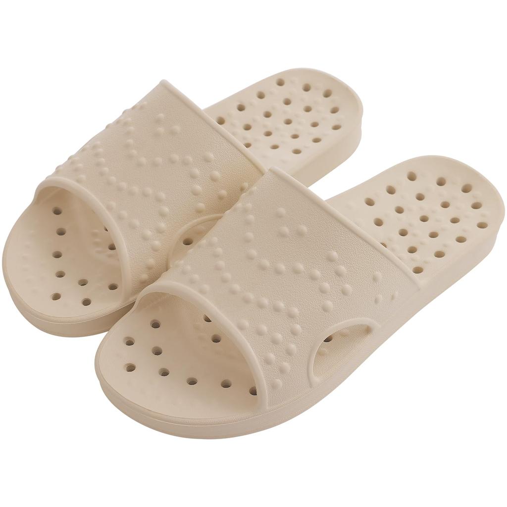Fashion Crestar Women's Summer Shower Shoes Fashion Open Toe Quick Drying Slippers With Arch Support Light Beach Sandal With Drain Holes