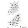 1PCS Waterproof Tattoos Temporary Tattoo Sticker Flowers Rose Body Tattoos for Women Art Arm Hand Tattoos Wolf Tiger Lion Painting Tatoos