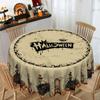 Halloween Themed Tablecloth European Retro Pumpkin Skeleton Witch Decorating Table Cloth Party Atmosphere Setting Table Cloth