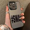 Модный Чехол для Телефона Ins с Английским Текстом S-SWAG для iPhone 17AIR 16E 15 14 13 12 11 PRO MAX MINI XSMAX XR 7 8 PLUS Y2K