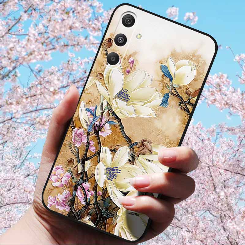 Для Samsung Galaxy A16 5G 4G Чехлы 3D Рельефные Мягкий Силиконовый Чехол Ретро Тисненый для Galaxy S24 FE Plus S 24 Телефон 3D Мягкие Чехлы
