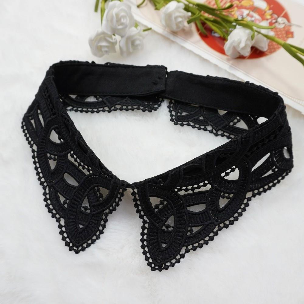 Lace Floral False Collar Black Decoration Collar Fashion Clothes Trim