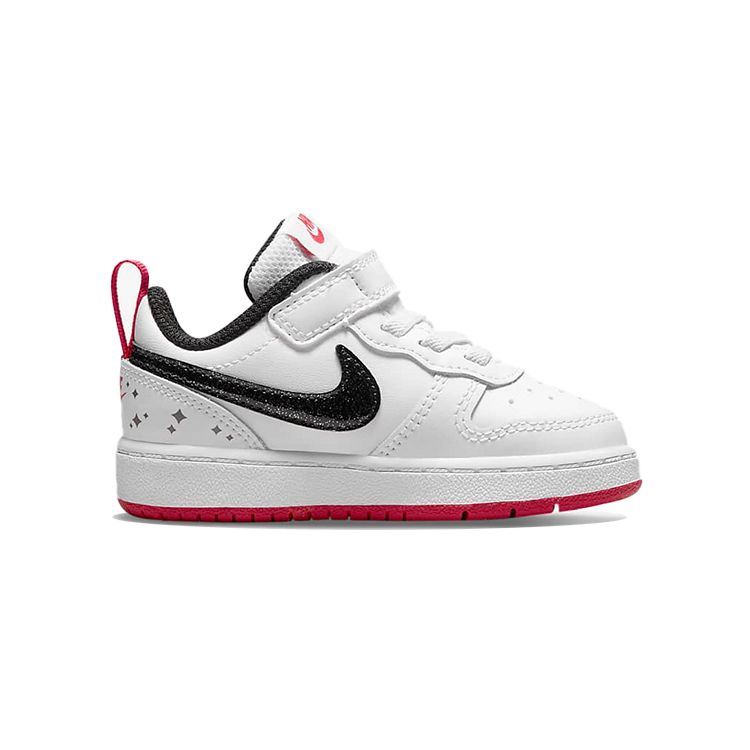 Nike Детские кроссовки Court Borough Low 2 SE TD White Very Berry черные DM0112-100