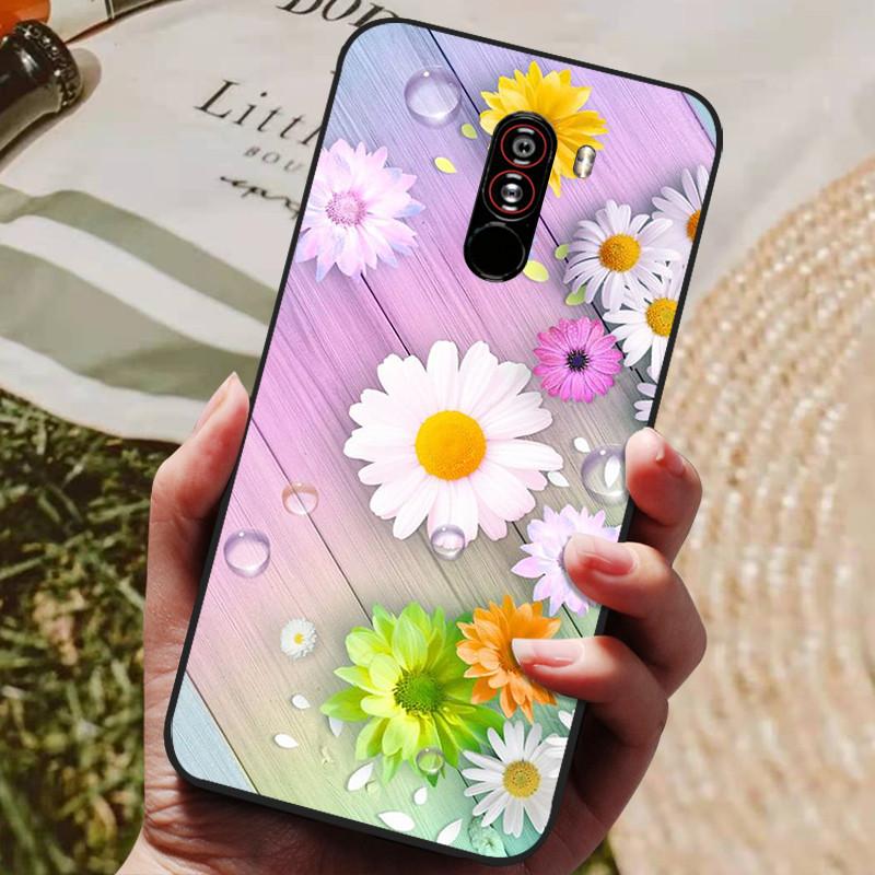 Для xiaomi mi pocophone f1 Чехол Силиконовая задняя крышка Чехол для телефона для xiaomi poco F1 Чехлы Pocofone F1 6.18 дюйма Мягкий бампер coque