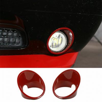 Внешняя передняя противотуманная фара, крышка, накладка, рамка для Dodge Challenger 2009-14, красная