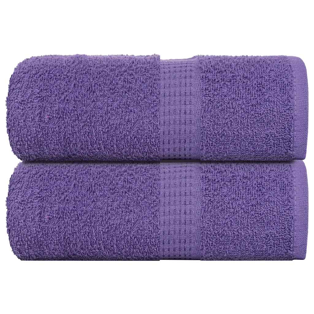Vidaxl Ręczniki Gościnne 2 Szt. Fioletowe 30X50Cm 360 Gsm 100% Bawełna