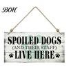 Dog Lover Gift Ideas Pet House Wooden Door Sign, Rustic Farmhouse Wall Hanging Plaque, Personalized Gifts Vintage Home Decor, Housewarming for Lovers