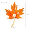 Корейский кленовый лист, маленькая свежая и универсальная атмосферная масляная брошь, брошь, ювелирные изделия, точечно