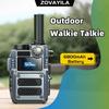 Global 4G Walkie Talkie, Outdoor Public Network with Infrared Laser Compass, Two-way Flashlight, Global Outdoor 6800mah Battery