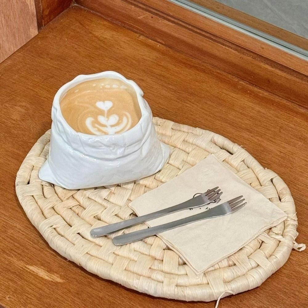 Large-caliber Bag-shaped Cup Heat-resistant Cloth Bag Mug Novelty Tea Cup  Home Gathering