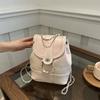 2025 Spring and Summer Mini Small Fragrant Wind Chain Backpack Female Blogger Student Bucket Shoulder Bag