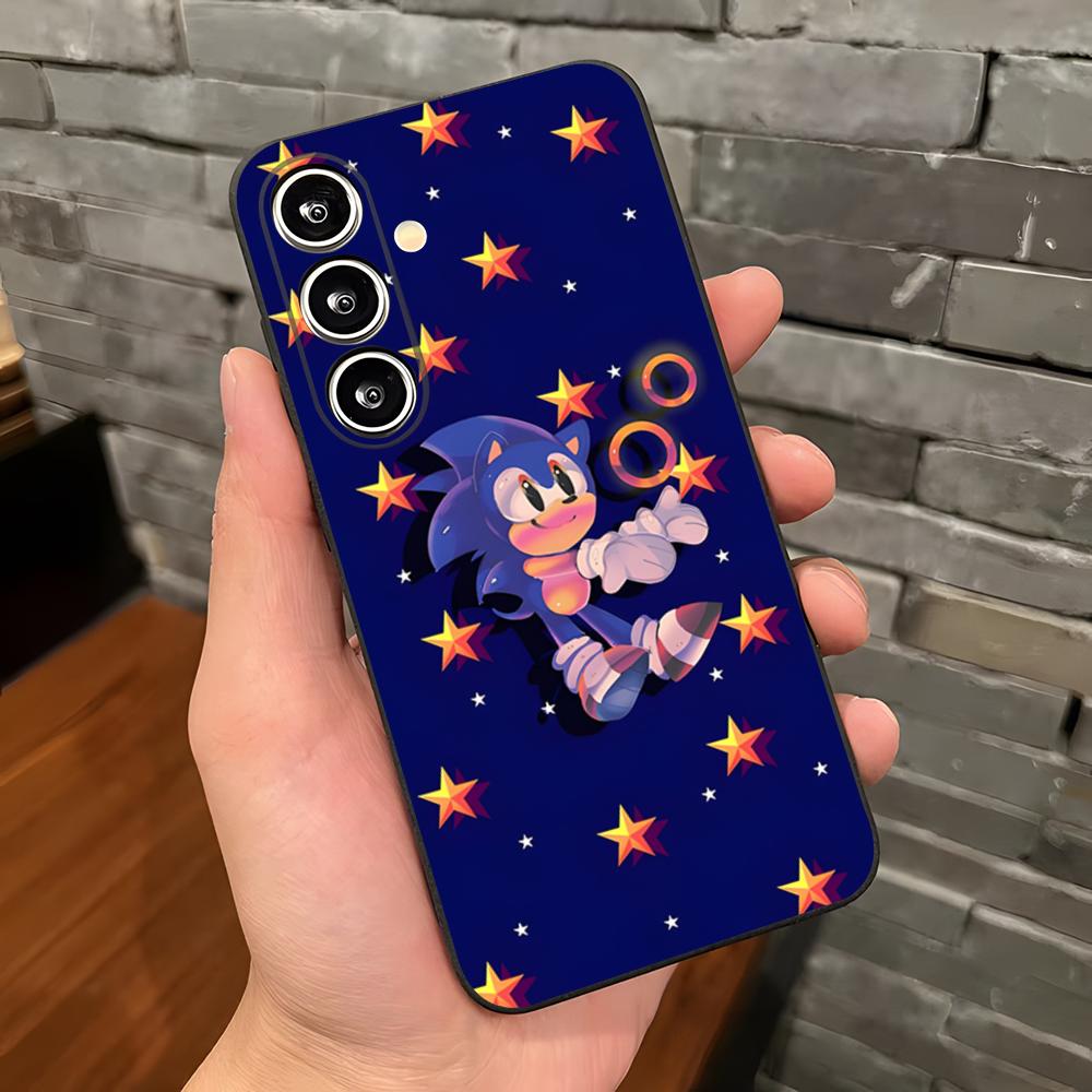 Аниме Чехол для телефона Соник Хеджхог Для Samsung S26 S25 Plus S20 S20 Plus S22 Ultra S23 FE S21 Plus S21 Ultra Мягкая крышка