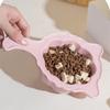Милая керамическая миска для еды и воды для кошек, однотонная, противоударная, поилка для питомцев с ручкой, износостойкая, для дома