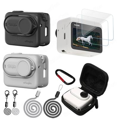 Силиконовый защитный чехол для экрана Insta 360 GO 3S, мягкий резиновый чехол, защитное стекло для объектива и экрана