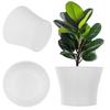 Горшок Кашпо Для Цветов 11см Чехол для Растений Подставка для Цветов Пластиковый Белый