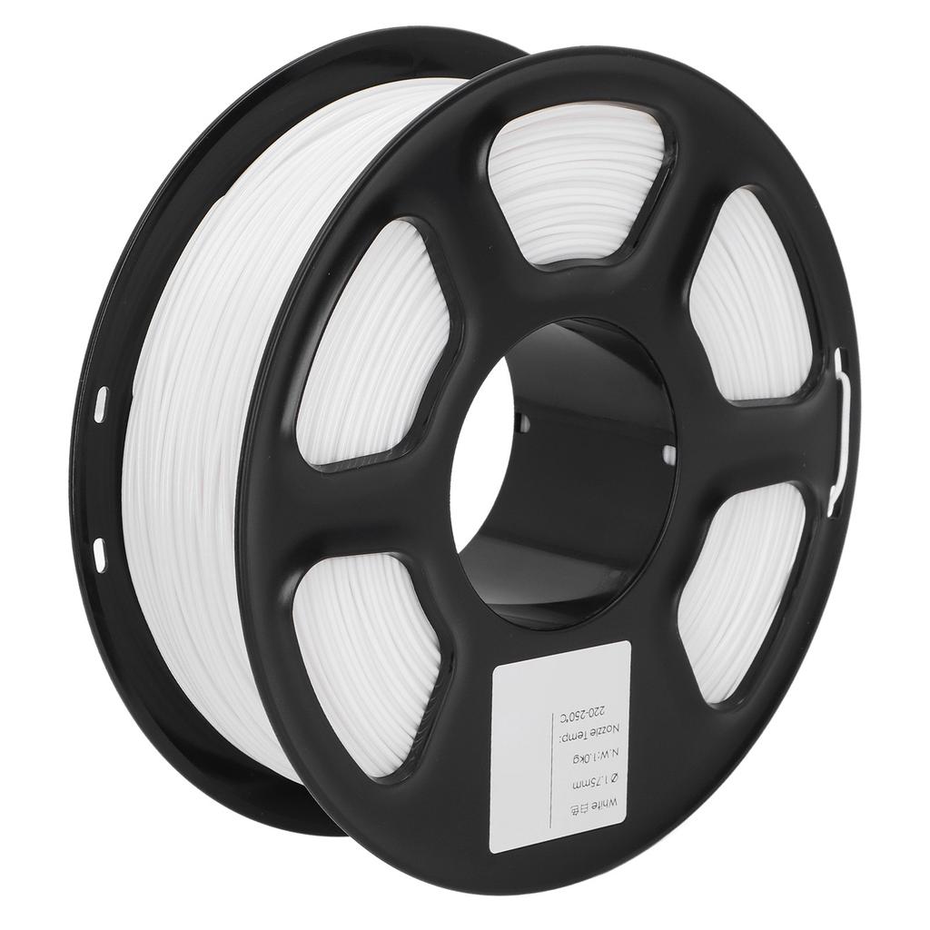 3D Printer Filament 1.75mm 2.2lbs Net Weight 220 to 250 Celsius Pure Color PETG Filament for Refilling Replacement