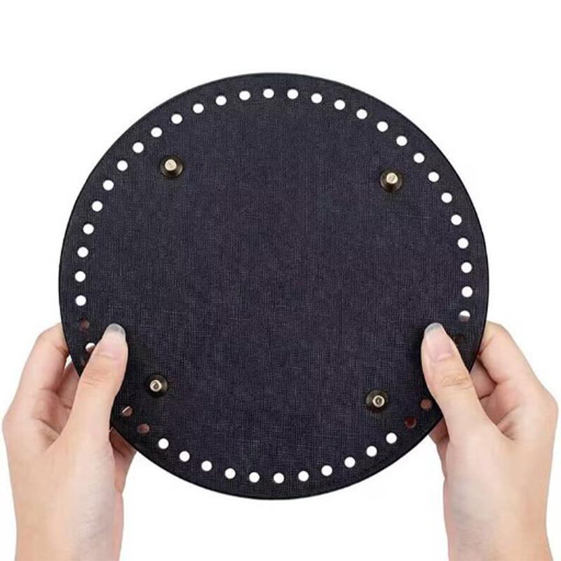 12 см кожаное дно сумки круглое из искусственной кожи для вязаной сумки своими руками крючком дно для сумки часть аксессуары