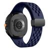 Breathable Silicone Strap for Samsung Galaxy Watch8 44mm/40mm/Watch8 Classic 46mm Multi Hole Magnetic Buckle Watch Band