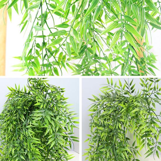 Бамбуковые листья ротанга декоративные многоразовые бессмертные красивые свадебные настенные поддельные подвески для балкона