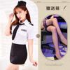 Sexy lingerie sexy sailor policewoman tie stewardess cosplay breasts seduction hip wrap skirt suit