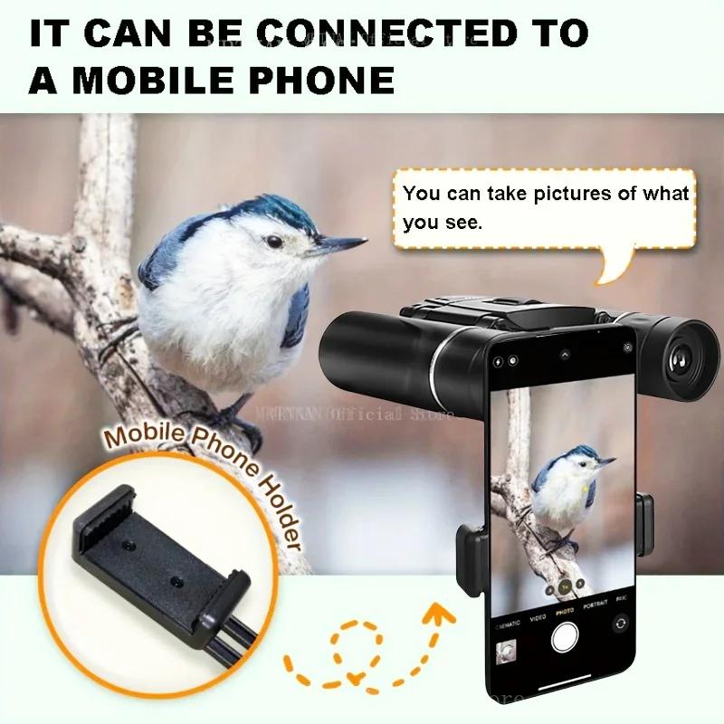 Бинокль-телескоп 4000x25HD с дальностью 3000 м, оптика BAK4 FMC, складной мини-портативный телескоп, для охоты, кемпинга, походов