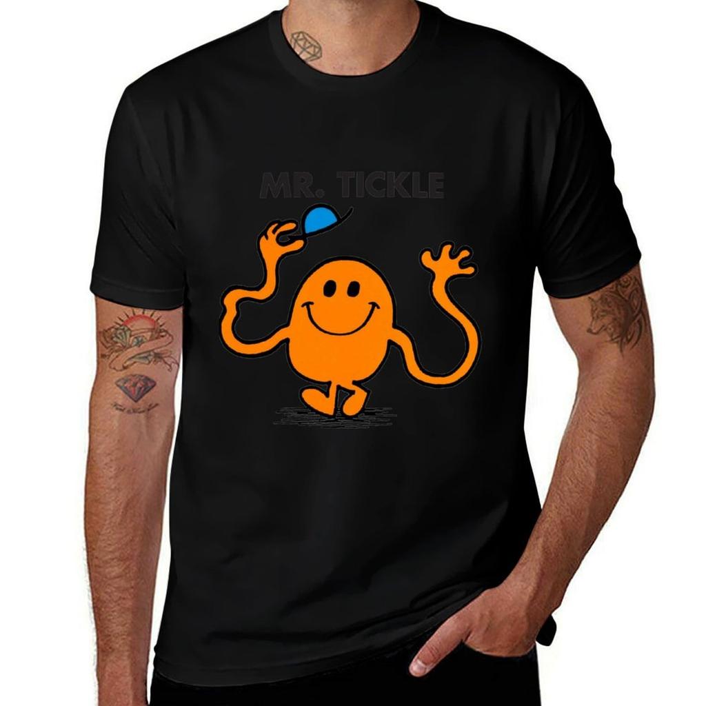 Little Miss Mr Tickle Tshirt Basic All Season Solid Tshirt
