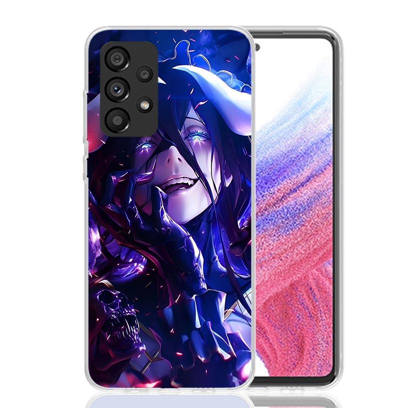 Чехол для телефона с персонажем Альбедо из аниме Overlord для Samsung Galaxy A17 A16 A14 A15 A13 A57 A56 A54 A55 A53 A37 A36 A34 A35 A33 A26 A24 A25 A23