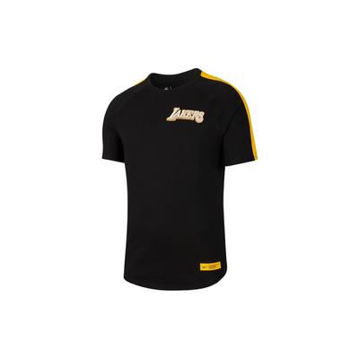 Мужские быстросохнущие футболки с короткими рукавами Los Angeles Lakers CE NBA, черные BV9125-010