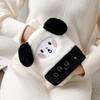 Plush Hand Warmer: Cozy, Explosion-Proof Hot Water Bottle with Washable Cover for Autumn & Winter.