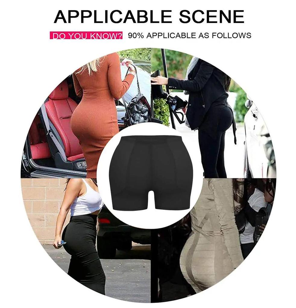 Женские трусики для подтяжки ягодиц Корректирующее белье Трусики для улучшения бедер Body Shaper Boyshort Control Трусики с поддельной задницей и мягкой подкладкой Шорты с эффектом пуш-ап Бесшовное нижнее белье для ягодиц