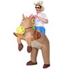 Adult Gray Horse Riding Inflatable Costume, Funny Party Inflatable Costume