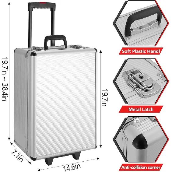 799pcs Mechanic Tool Set Home Repair Tool kit Wrenches Socket with Trolley Case Hand Tools for Daily Use Househould Work Repair