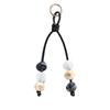 Cord Resin Beaded Keychain Lightweight Key Pendant Boho Braided Keyring  Backpack