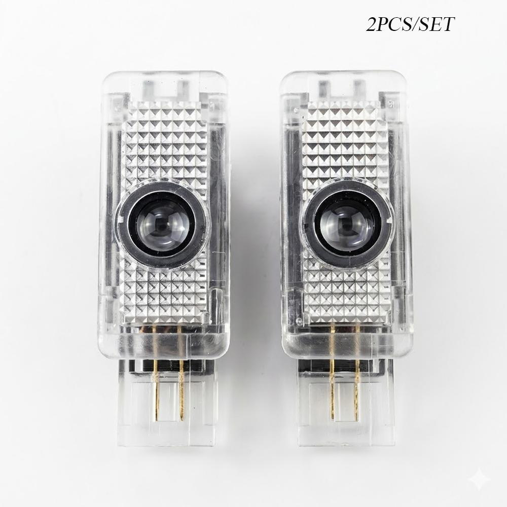 2pcs HD Led Car Door logo Projector Welcome Light For Mercedes Benz C CLK SLK SLR Class W203 W208 R171 C199 Auto Accessories