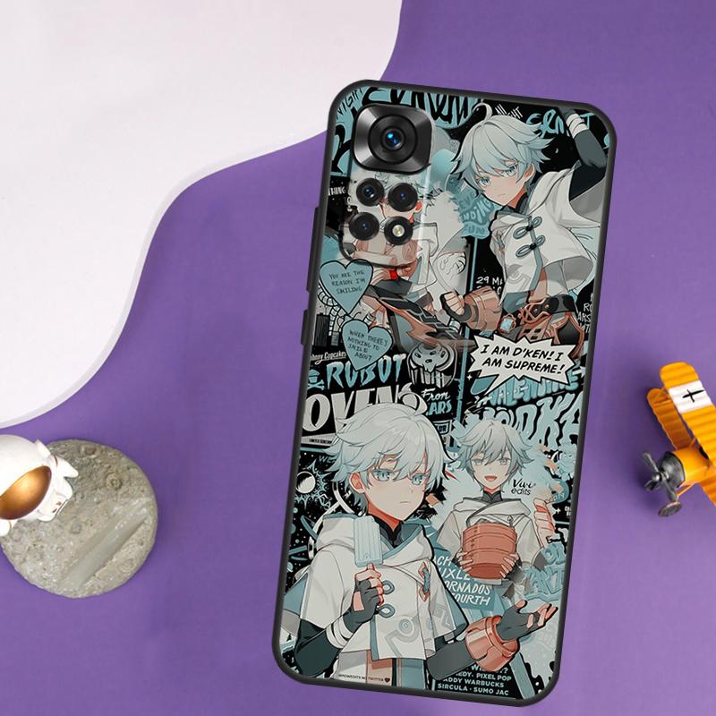 Чехол Genshin Impact Chongyun для Xiaomi Redmi Note 13 14 Pro 12 9 10 11 Pro 10S 11S 12S Redmi 14C 13C 10C 12C