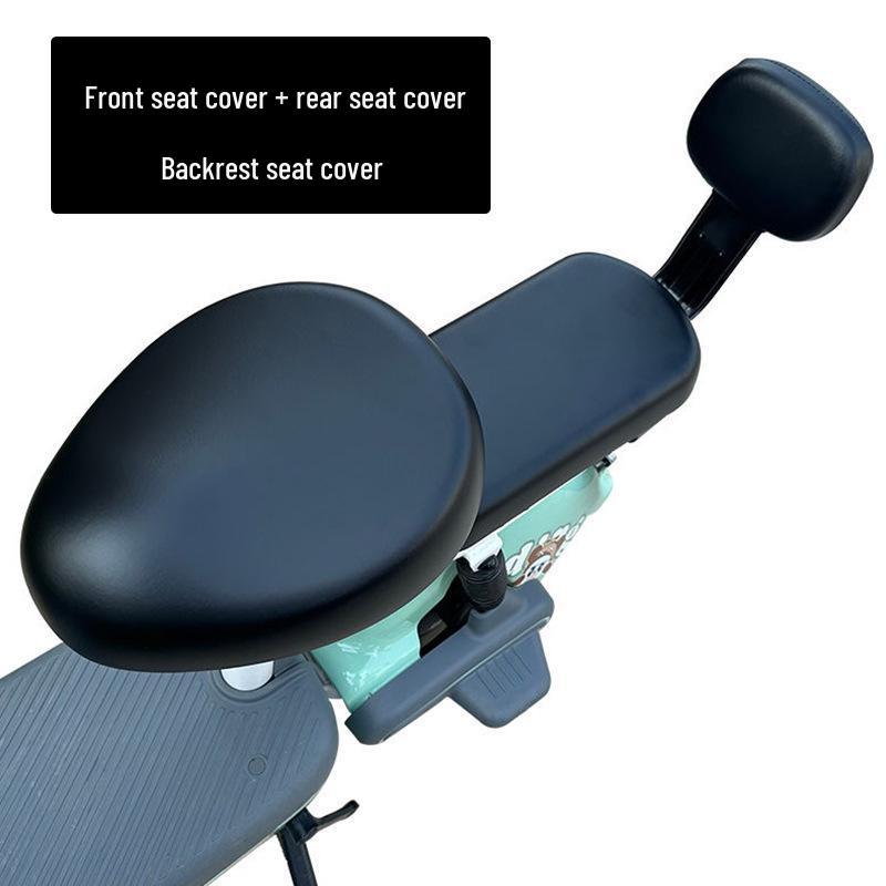 Universal Waterproof Electric Bike Seat Cover, Four Seasons PU Leather, Wear-Resistant, Sunscreen