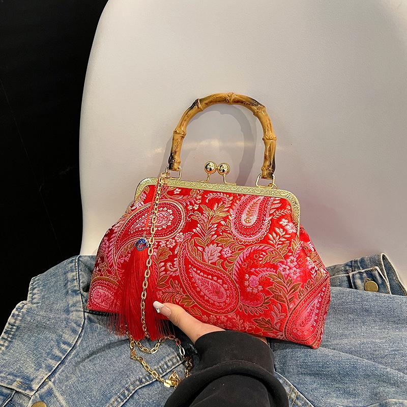 Портативная наплечная сумка-мессенджер, сумка с вышивкой жемчугом в китайском стиле, новая китайская сумка, ретро вечерняя сумка, клатч, женская сумка.