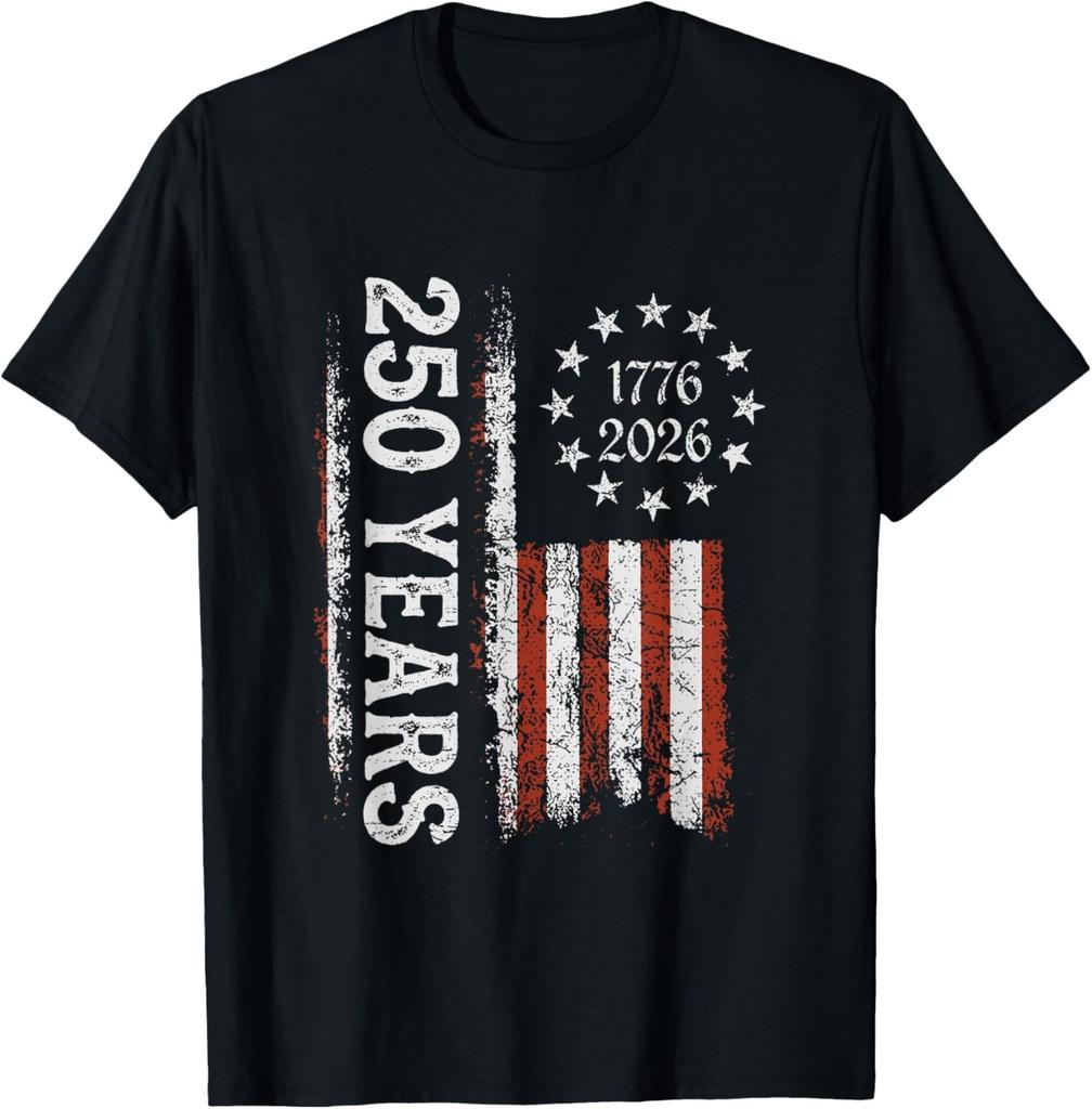 Usa 250th Anniversary American Flag Eagle Patriotic Tshirt