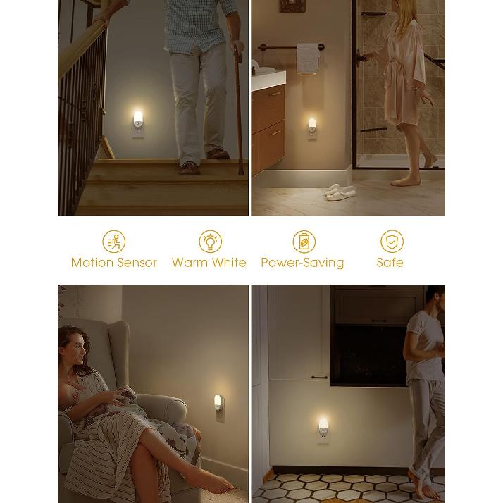 L LOHAS LED Motion Sensor Night Light, Motion Sensor Light Indoor, 30/60LM