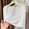 Тонкая женская солнцезащитная кардиган-куртка с платьем-юбкой на бретельках, шаль, длинный рукав, маленький жилет, универсальная блузка для кондиционера