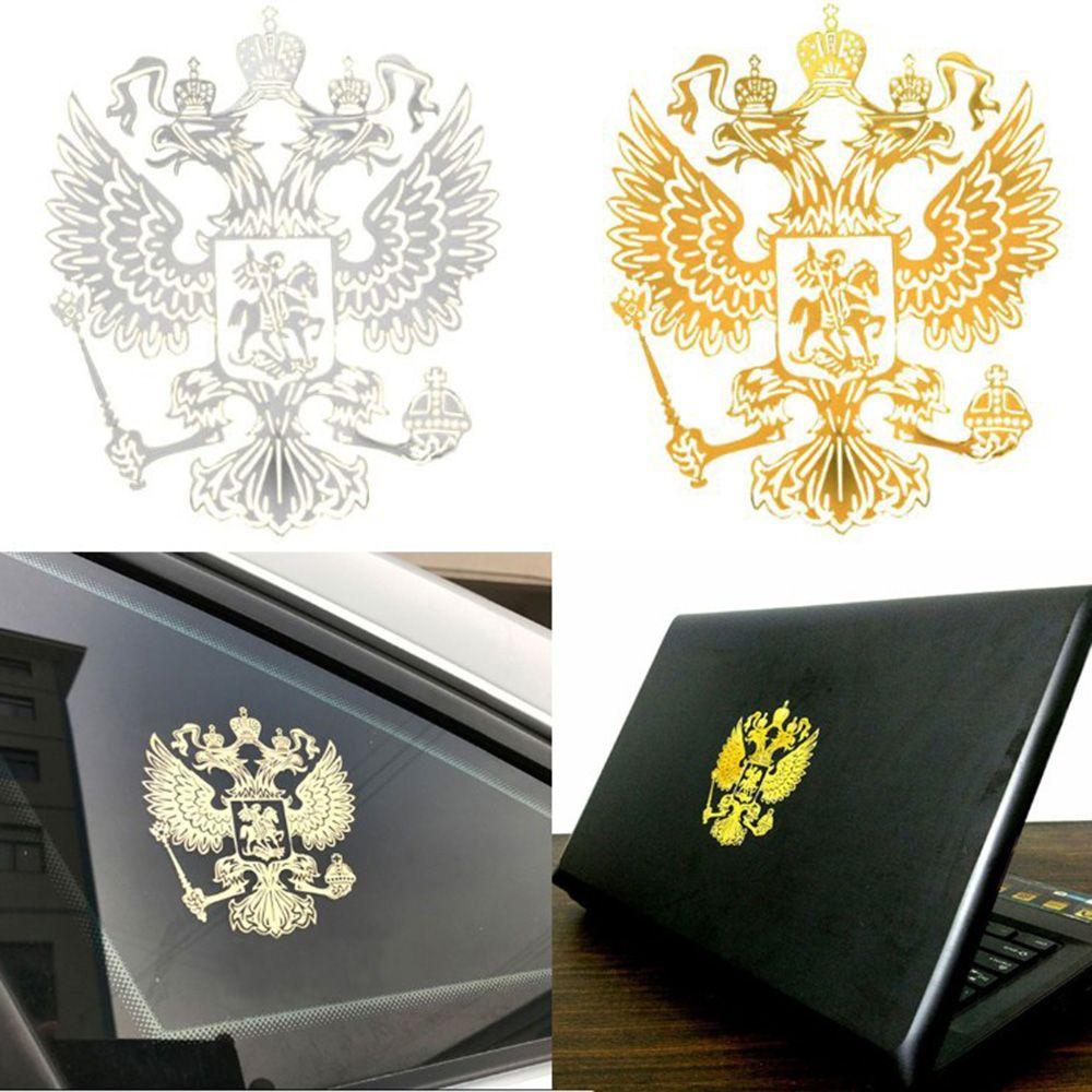 Sticker Car Styling Nickel Metal Car Stickers Federation Eagle Emblem Coat of Arms of Russia