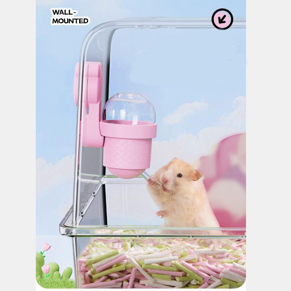 No-Drip Hamster Water Dispenser Vacuum-Sealed Mouse Water Dispenser Rodent Cage