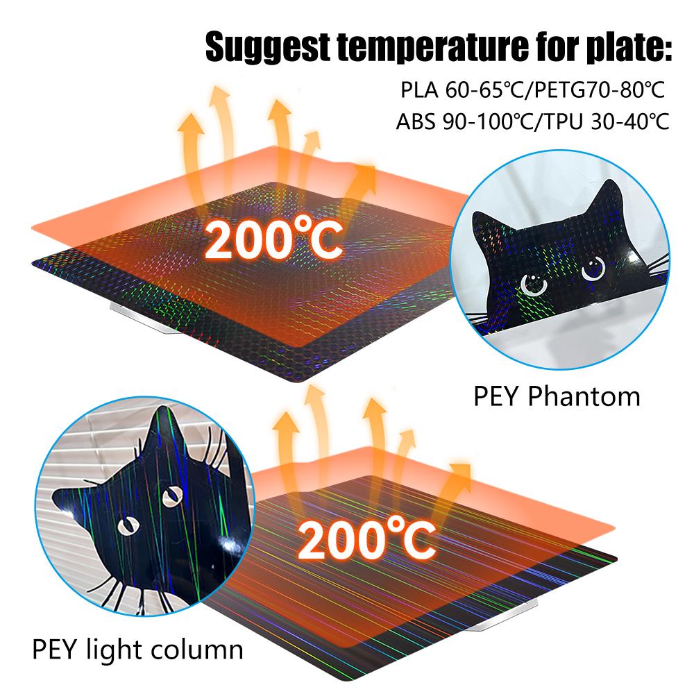 For Bambu lab P2S X1 P1S Carbon Build Plate A1 PEI Sheet Textured Double Sided PEO PET Bed For Bambulab P1S P1P X1C Build Plate