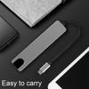 Многофункциональный 6-в-1 док-адаптер-концентратор USB 3.0 для зарядки от типа C к PD