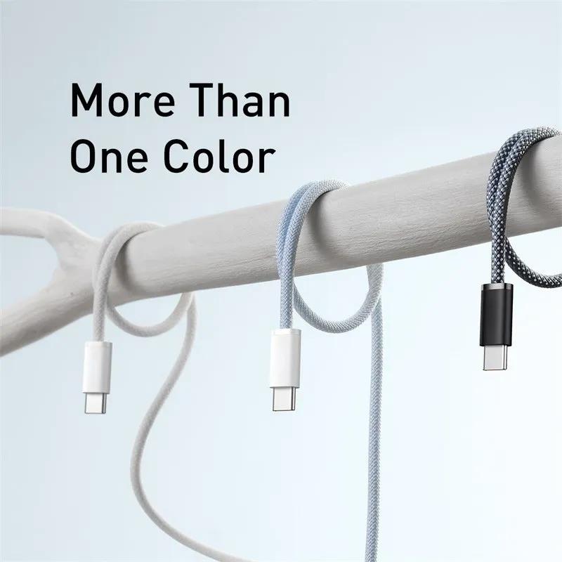 Original USB-C Cable For iPhone 16 15 Pro Max PD 60W Fast Charging For Huawei Xiaomi Samsung Type C Weaving Cable Accessories